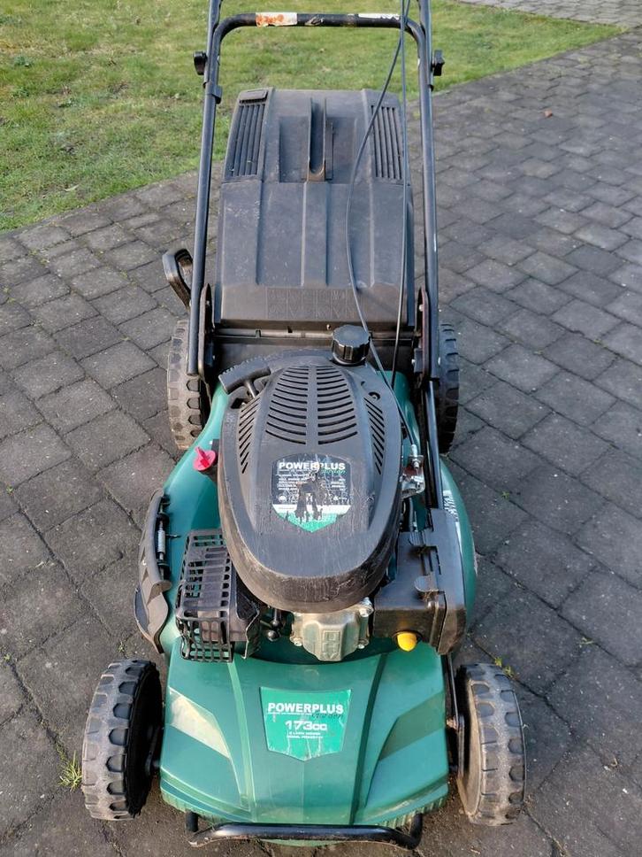 PowerPlus : POW63777 (173 cc), Jardin & Terrasse, Tondeuses à gazon, Utilisé, Tondeuses à gazon à essence, 50 cm ou plus, Tondeuse rotative