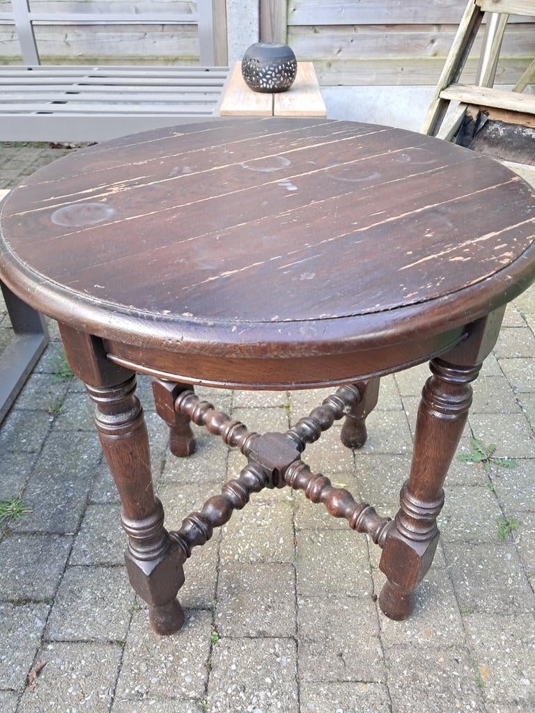 Houten bijzettafel, Antiek en Kunst, Antiek | Meubels | Tafels, Ophalen
