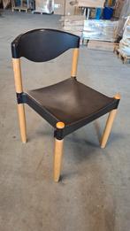 16 design horeca casala stax stapelbaar lot stoelen vintage, Huis en Inrichting, Ophalen of Verzenden, Zwart, Hout