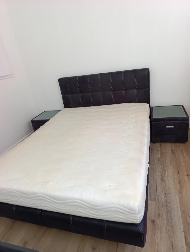 Boxspring 160x200 Levering Gratis €185, Enlèvement, Utilisé, 200 cm, Deux personnes