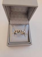 14 karaats gouden ring met diamant en natuurlijke saffier, Handtassen en Accessoires, Ringen, Ophalen, Nieuw, Met edelsteen, Dame