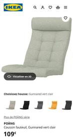 POÄNG coussin fauteuil IKEA vert clair/gris, Neuf