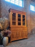 Buffet/vitrine en teck LIVRAISON GRATUITE, Maison & Meubles, Teck, 25 à 50 cm, Avec tablette(s), 150 à 200 cm