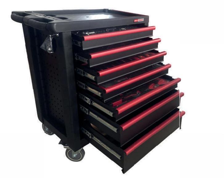 WERKPLAATSWAGEN MET 7 LADEN 190 GEREEDSCHAPPEN - ITO1010, Autos : Divers, Outils de voiture, Neuf, Enlèvement