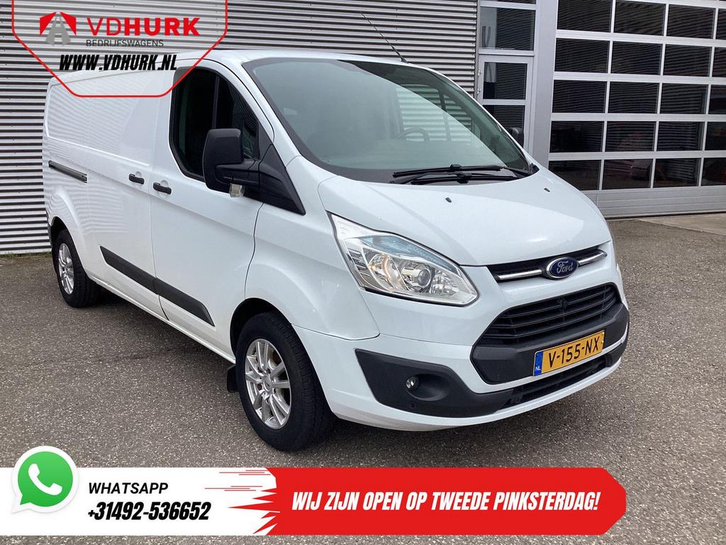 Ford Transit Custom 2.2 TDCI 125 pk L2 EXPORT 2.8t Trekverm., 197 g/km, Wit, Bedrijf, Ford