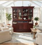 Armoire de buffet en teck Vitrine Armoire de pharmacie, Maison & Meubles, Neuf, Avec tablette(s), 200 cm ou plus, Enlèvement ou Envoi