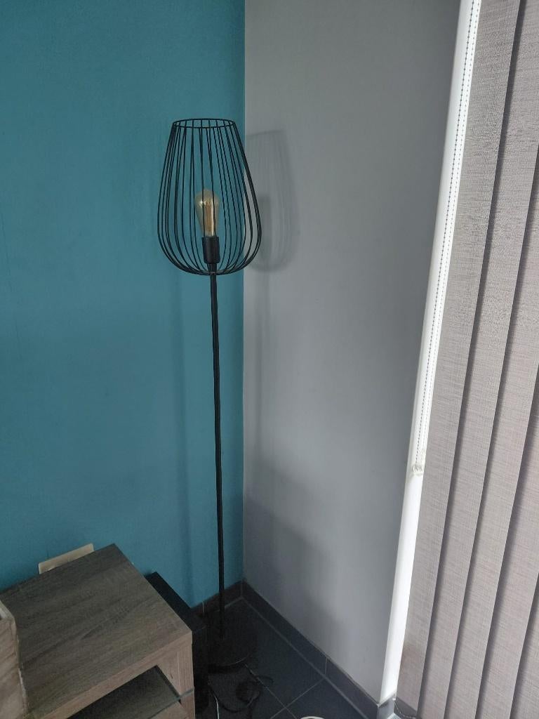 Staanlamp zwart, Comme neuf, Enlèvement, 100 à 150 cm, Métal
