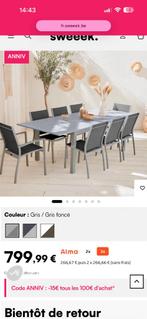 Table de jardin extensible, Enlèvement, Comme neuf