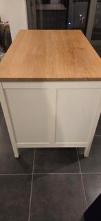 Îlot de cuisine + 2 chaises, Maison & Meubles, Enlèvement, Comme neuf