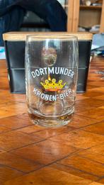 Chope en verre bicolore dortmunder kronen bier, Enlèvement ou Envoi, Comme neuf