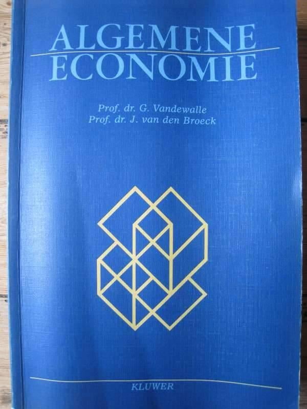 Algemene economie, Vandewalle, van den Broeck, 1987, Boeken, Ophalen