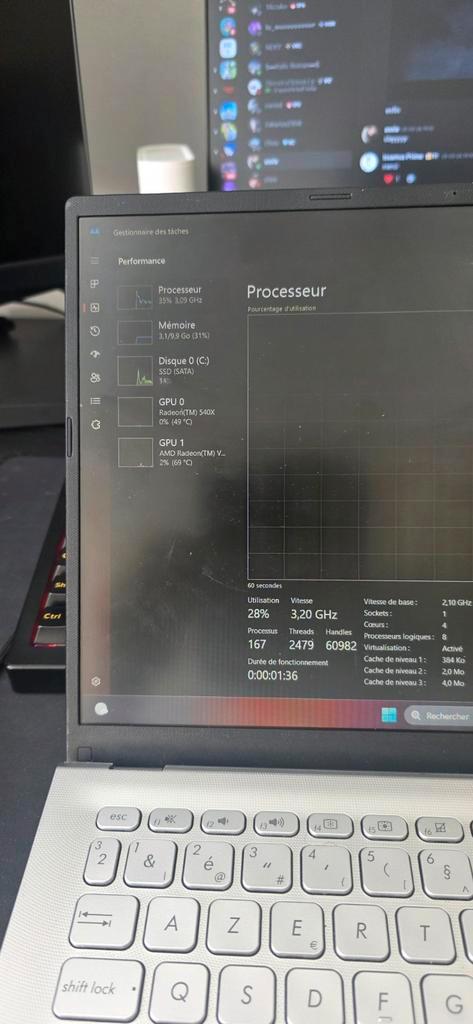 Vivobook_Asus Laptop X512DK_ R564DK, Computers en Software, Windows Laptops, Gebruikt, 14 inch, SSD, 3 tot 4 Ghz, 8 GB, Azerty