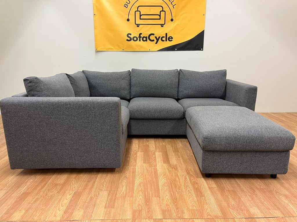 GRIJZE HOEKZETEL / SOFACYCLE / LEVERING MOGELIJK /GEREINIGD, Huis en Inrichting, Ophalen of Verzenden, Zo goed als nieuw