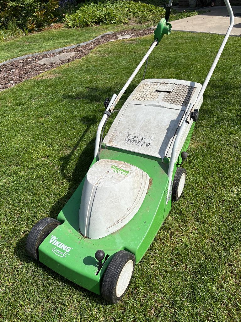 Grasmachine, Ophalen, Gebruikt, Elektrische grasmaaier, Opvangbak