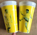 2 oude verzamelbekers - Rode Duivels: Luc Nilis,Wilmots, ..., Verzamelen, Ophalen of Verzenden, Gebruikt, Overige typen
