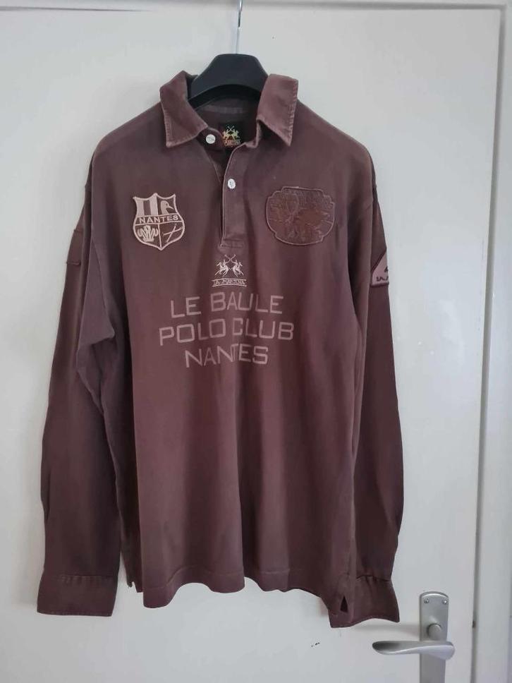 La Martina bruine herentrui - Maat XL, Kleding | Heren, Truien en Vesten, Gedragen, Maat 56/58 (XL), Bruin, Verzenden