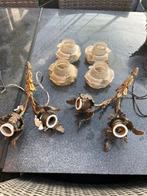 2 appliques murales en cuivre, Enlèvement, Cuivre