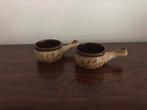 Set van 2 kommetjes  met steel retro vintage keramiek, Antiek en Kunst, Antiek | Servies los, Ophalen of Verzenden