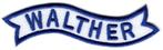 Walther stoffen opstrijk patch embleem #2, Verzamelen, Verzenden, Nieuw