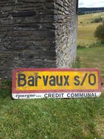 💥💥💥Oude aluminium panelen „BARVAUX S/O”💥💥💥, Ophalen of Verzenden, Gebruikt, Reclamebord