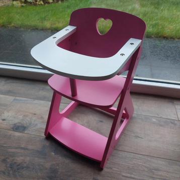 Houten eetstoel voor pop Dreamland  beschikbaar voor biedingen