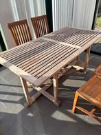 Tuintafel teak, Tuin en Terras, Ophalen, Gebruikt, Teakhout