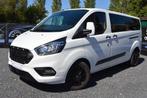 Ford Transit Custom, 2021, 74.000km, Automaat, 9 Pl+ 12m G, Auto's, Ford, Automaat, Zwart, Zwart, Bedrijf