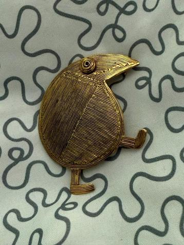 Broche vintage riviero en bronze doré beschikbaar voor biedingen