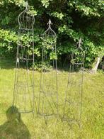 SUPERBE SET DE TROIS GRIMPE PLANTES EN FER FORGE, Enlèvement