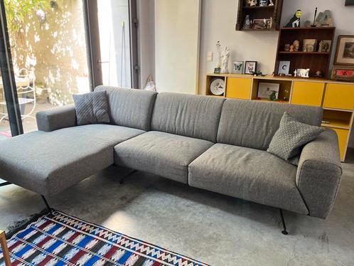 Grijze zetel, Huis en Inrichting, Zetels | Complete zithoeken, Gebruikt, Stof, Ophalen