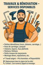 ️ Travaux de Rénovation, Services & Professionnels, Bricoleurs & Entreprises de petits travaux du bâtiment