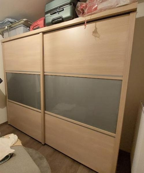 kleerkast met schuifdeuren, Huis en Inrichting, Kasten | Kleerkasten, Nieuw, 200 cm of meer, 200 cm of meer, 50 tot 75 cm, Met deur(en)