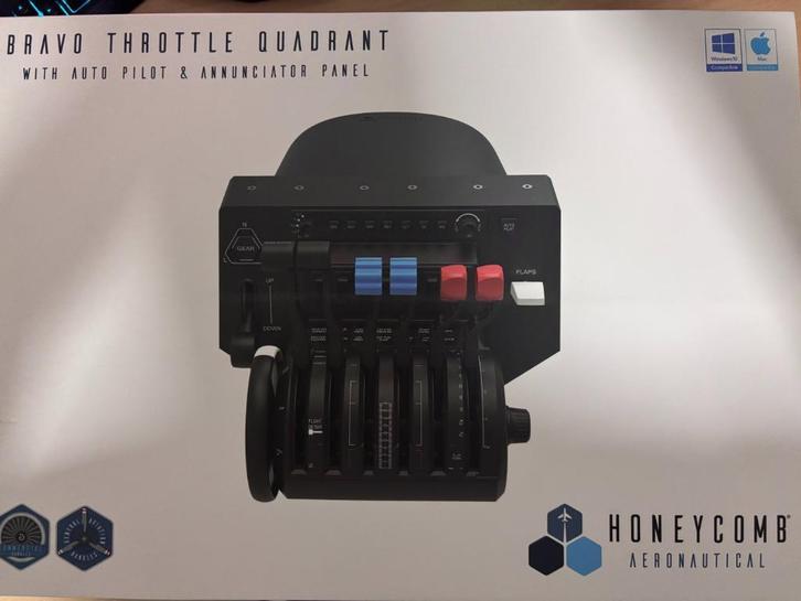 honeycomb bravo throttle and winwing airline joystick L, Computers en Software, Joysticks, Gebruikt, Ophalen