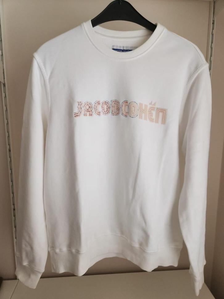 Comfortabel Jacob Cohën sweatshirt – wit – maat XL, Kleding | Heren, Truien en Vesten, Maat 56/58 (XL), Wit, Ophalen of Verzenden
