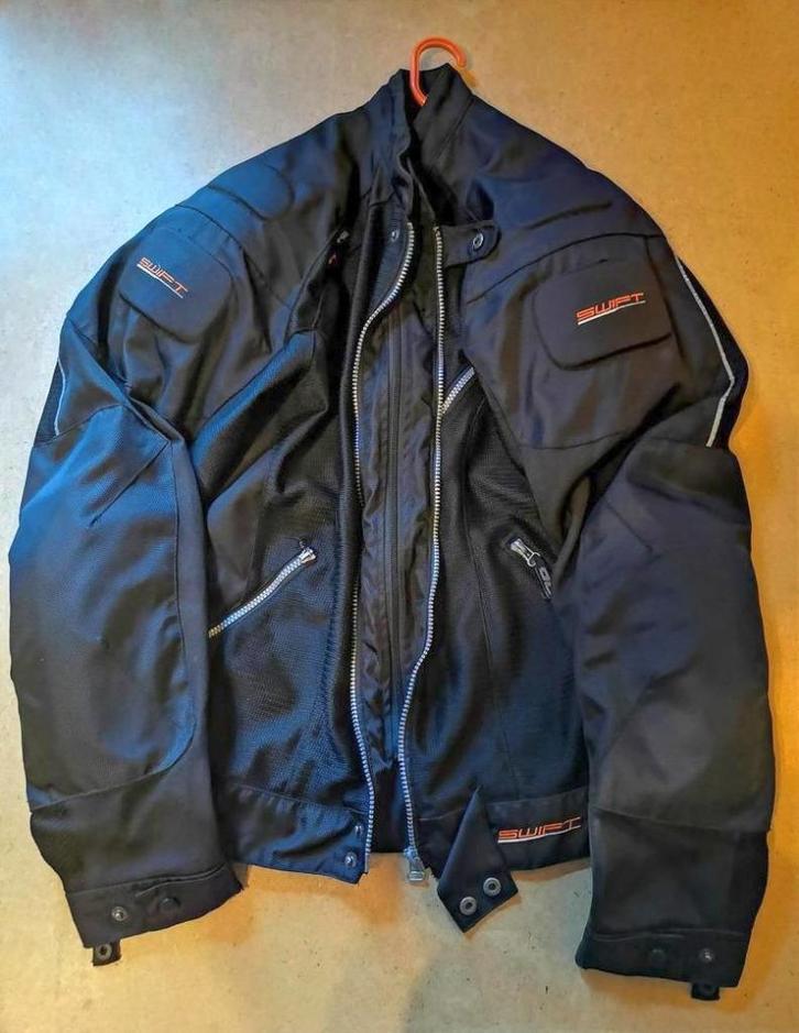 Motorjas Merk DG/Maat L/Zo goed als nieuw, Motoren, Kleding | Motorkleding, Jas | textiel, Heren, Tweedehands, Verzenden