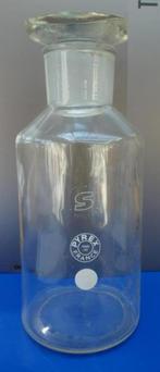 Laboratorium fles met glazen stop 45 / 40 pyrex 1000 ml, Ophalen of Verzenden, Gebruikt