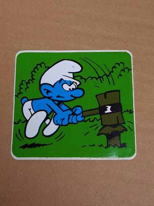 Autocollant Schtroumpf au marteau, Verzamelen, Smurfen, Zo goed als nieuw, Overige typen, Overige Smurfen, Ophalen of Verzenden