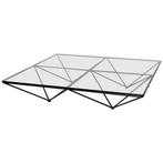 Salontafel Alanda (120x120cm), ontwerp van Paolo Piva, Huis en Inrichting, Tafels | Salontafels, Ophalen, Gebruikt, Vierkant, Glas