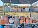 Allerlei stenen bloempotten, Tuin en Terras, Ophalen, Gebruikt, Rond, Terracotta