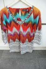 Veelkleurige bloes Vango Paris (K723), Kleding | Dames, Overige kleuren, Maat 42/44 (L), Vango Paris, Ophalen of Verzenden