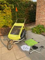 Croozer kid for 2 -  twee kinderen - zonnescherm en vlag, Fietsen en Brommers, Ophalen, Gebruikt, Opvouwbaar, Croozer