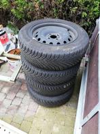 4 pneus hiver continental 185/65/R15, Auto-onderdelen, Banden en Velgen, Band(en), 15 inch, Gebruikt, Personenwagen