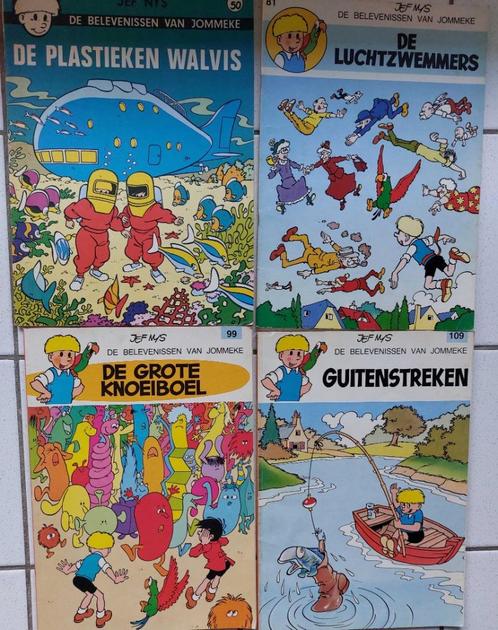 4 strips van Jommeke-Jef Nys, Boeken, Stripverhalen, Zo goed als nieuw, Meerdere stripboeken, Ophalen of Verzenden