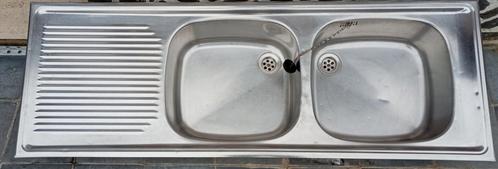 3 x inox spoelbak, Huis en Inrichting, Keuken | Keukenelementen, Zo goed als nieuw, Ophalen