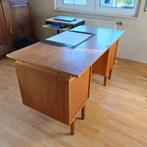 teakhouten meubels (bureau, dressoir, plank), Huis en Inrichting, Ophalen, Gebruikt