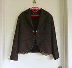 Donkergrijze gemeleerde blazer vest jas van Kayra Maat 46, Ophalen of Verzenden, Maat 46/48 (XL) of groter
