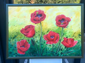 Schilderij in acryl beschikbaar voor biedingen