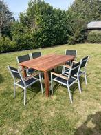 Tuintafel met stoelen, Ophalen, Zo goed als nieuw