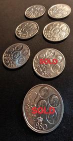 Verzilverd 150jaar herdenkings munt België/Belgique, Postzegels en Munten, Munten | Nederland, Ophalen of Verzenden