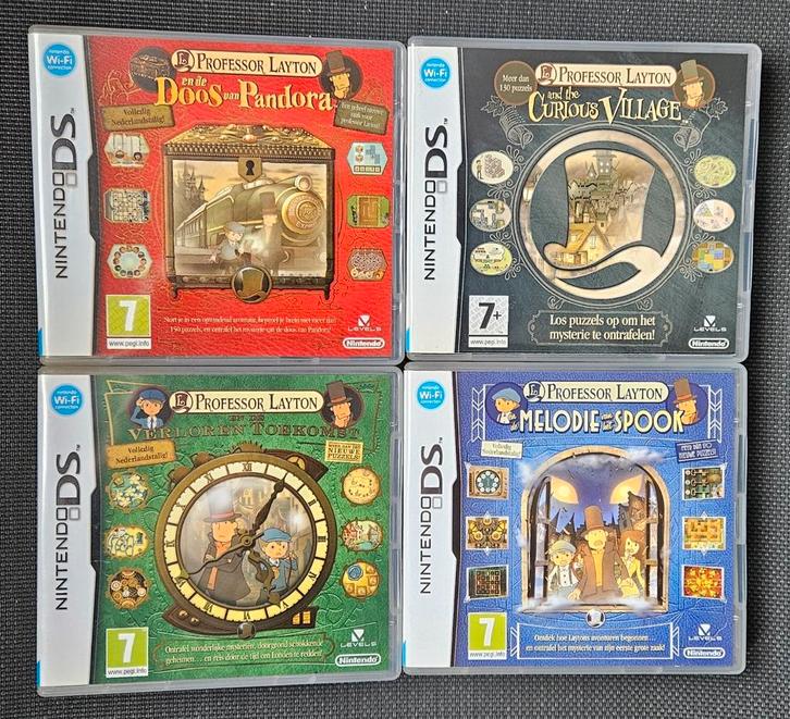 Professor Layton Spelletjes te koop, Games en Spelcomputers, Games | Nintendo DS, Zo goed als nieuw, Ophalen of Verzenden